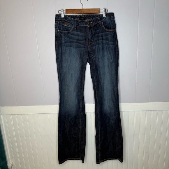 Banana Republic Jeans Bootcut Low Rise Women's Size 8L Lite Distressing - Picture 1 of 12